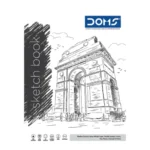 DOMS Sketch Book Wiro Band Medium Surface Drawing Pad A4 Size 150 GSM 72 Pages (Pack of 2)