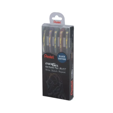 EnerGel BL417 BLACK SERIES - 5 PC SET MIX COLOUR