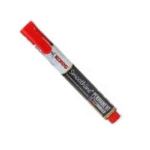 Kores Smoothline Permanent Marker Pen, Red - Pack of 10
