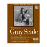 Strathmore 400 Series Gray Scale Pad Assorted Tints - Glue Bound - 216 gsm 9"x12" 15 Sheets